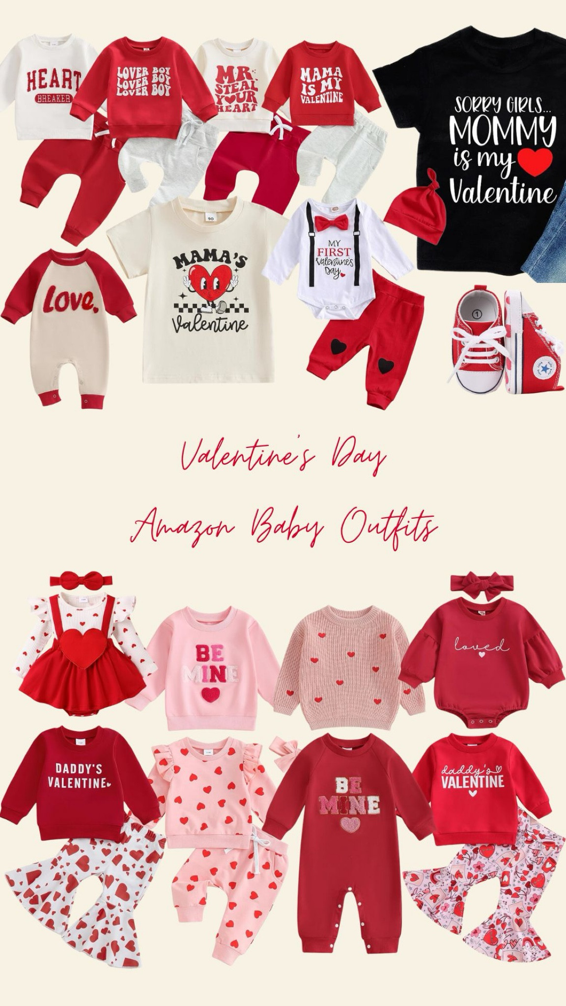 The cutest baby outfits for Valentine’s Day from Amazon! Order now to get it on time ❤️🛒 #LTKbabyclothes #LTKvalentinesday #LTKmom #LTKamazon #LTKvalentine

#LTKSeasonal #LTKBaby #LTKKids