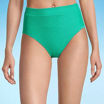 Decree Womens Lined Textured High Waist Bikini Swimsuit Bottom Juniors | JCPenney