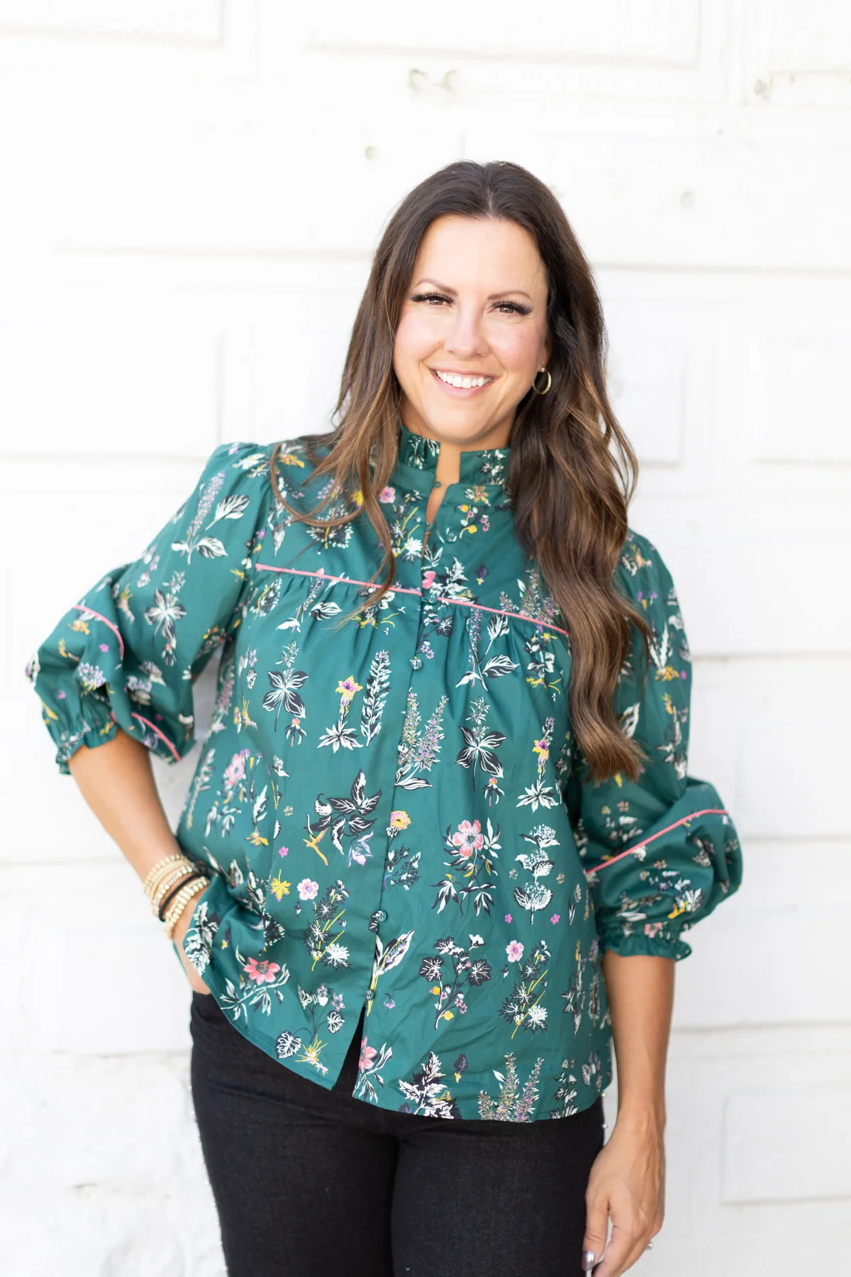 Crosby Botany Worth Blouse | Emmacate Boutique