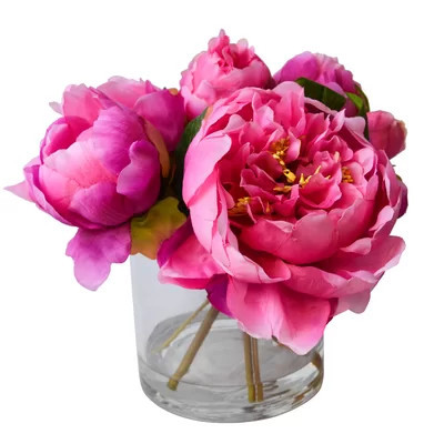 Fresh Cut Peony Floral Arrangements in Jar | Wayfair North America
