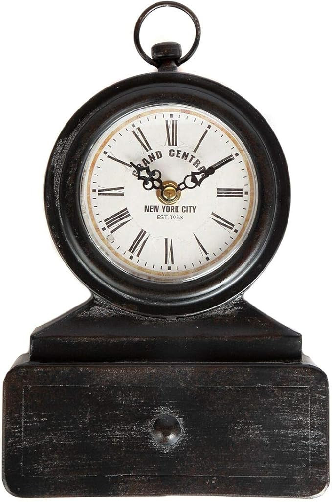 Lily's Home Vintage Inspired Mantle Clock, Battery Powered with Quartz Movement, Fits with Victor... | Amazon (US)