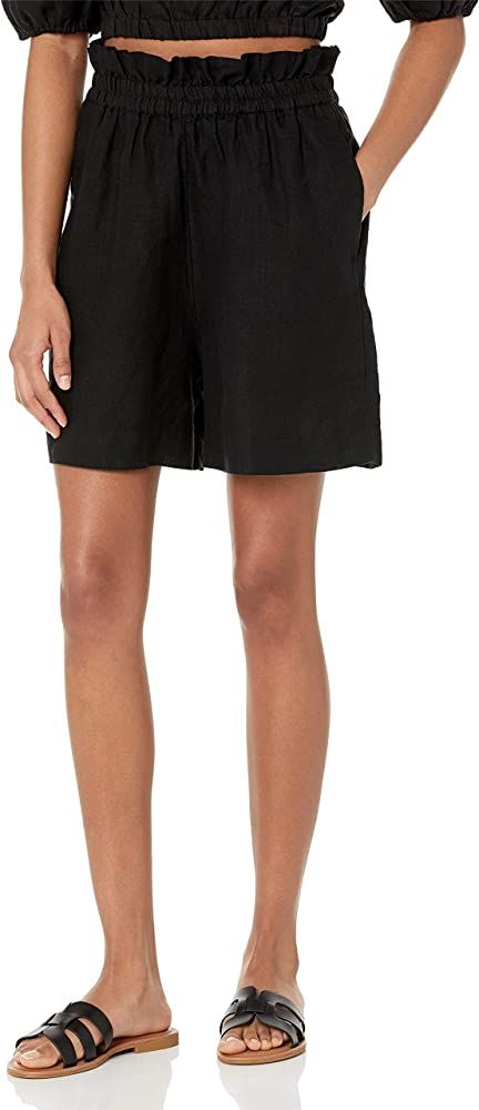 The Drop Women's Priya Pull-On Linen Short | Amazon (US)