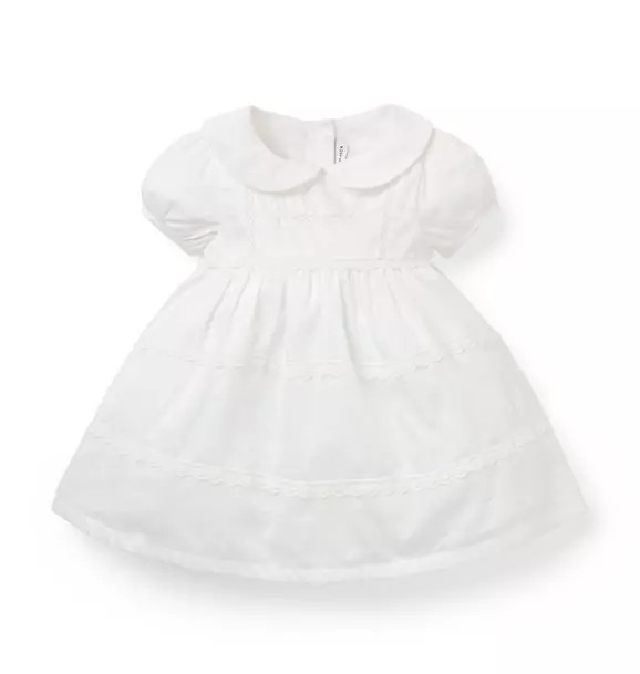 The Lace Trim Collared Baby Dress | Janie and Jack