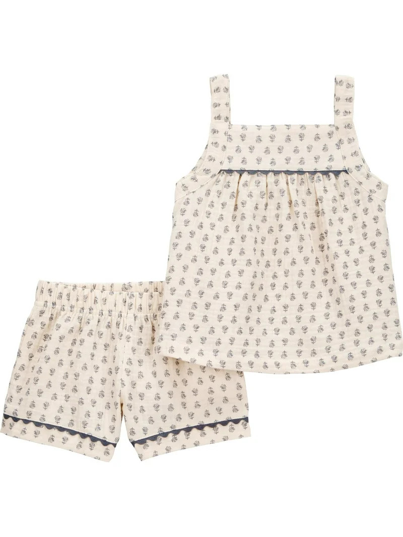 Carter's Child of Mine Baby and Toddler Girl Outfit Set, 2-Piece, Sizes 12M-5T | Walmart (US)