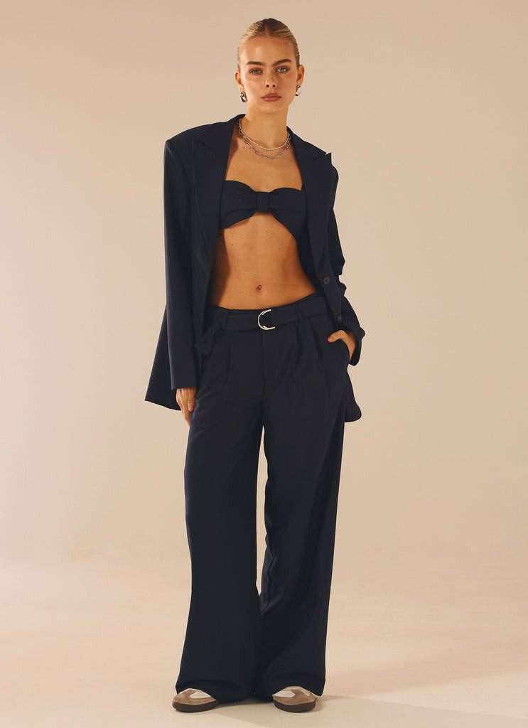 City Slicker Oversized Blazer - Navy Ink | Peppermayo (Global)