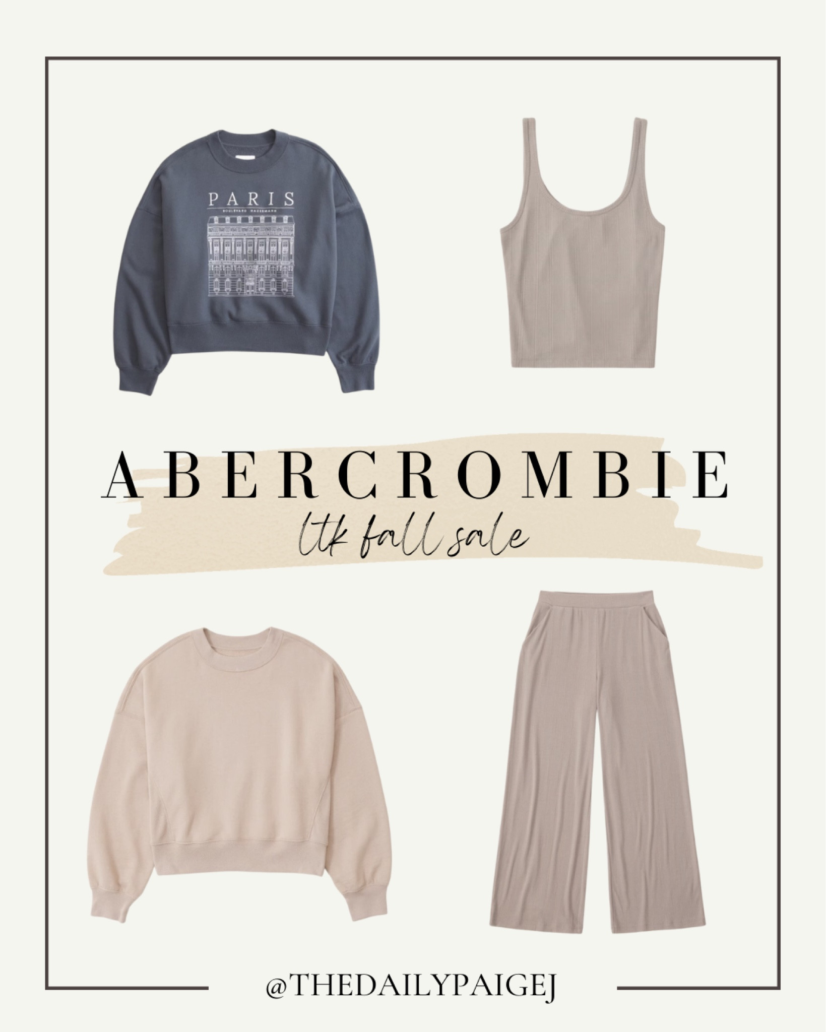 Abercrombie has basics on sale and their really comfortable lounge wear with the LTK Sale! I love their pajamas and their sweatshirts! It’s perfect for fall weather!

Fall basics, fall outfits, Abercrombie finds, Abercrombie on sale, Abercrombie sweatshirts, crew neck sweatshirts

#LTKSeasonal #LTKSale #LTKsalealert