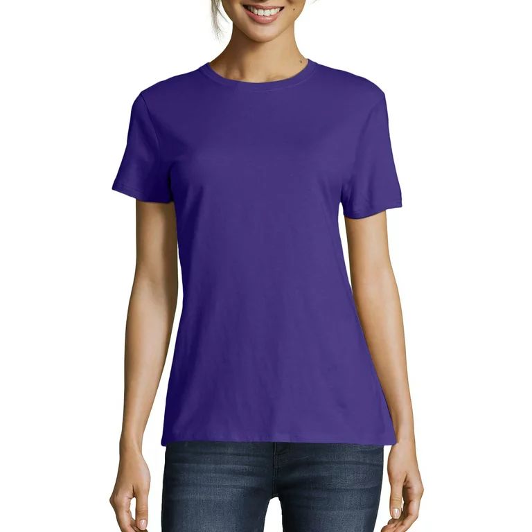 Hanes Women's Nano-T Short Perfect Sleeve T-Shirt | Walmart (US)