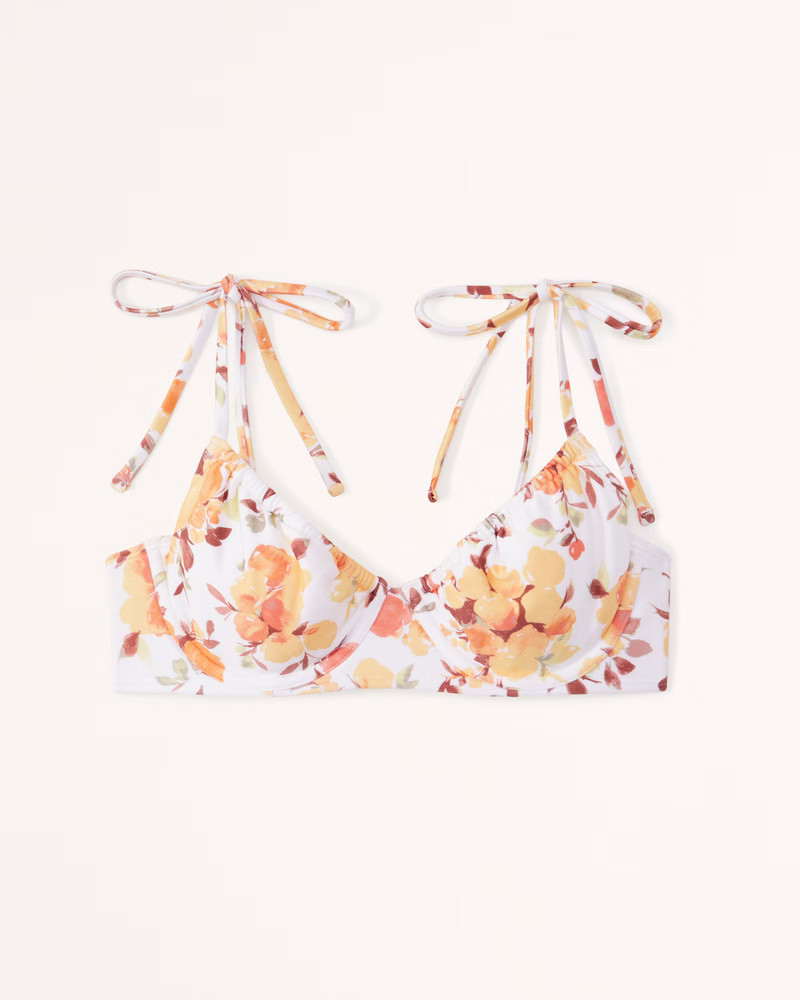Tie-Strap Underwire Bikini Top | Abercrombie & Fitch (US)