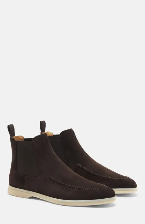 SCAROSSO Eugenio Chelsea Boots in Brown - Suede at Nordstrom, Size 43 | Nordstrom