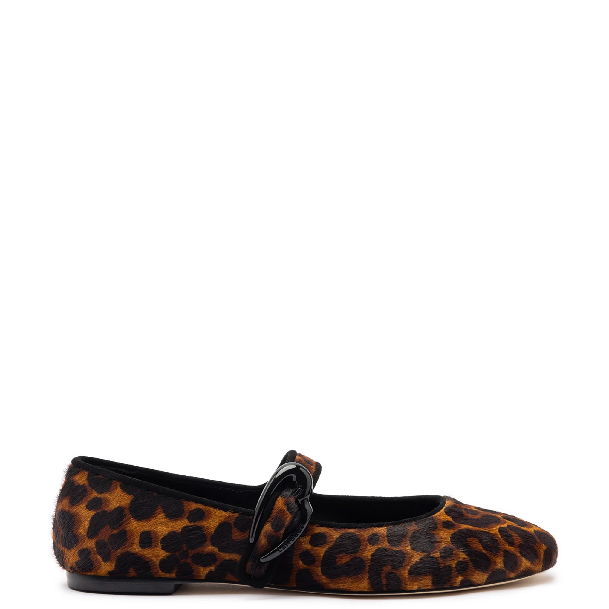 Verona Ballet Flat In Leopard Print Calf Hair | Larroude