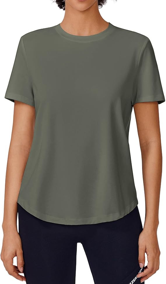 Soft Workout Tops for Women UPF 50+ Sun Protection Shirt Quick Dry Athletic Running Hiking Travel... | Amazon (US)