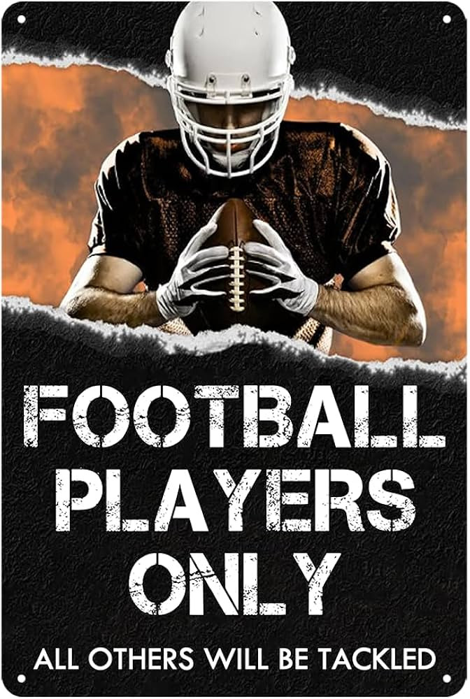 Football Wall Decor Boys Bedroom Sports Room Posters Football Gifts For Boys 8-12 Players Only Si... | Amazon (US)