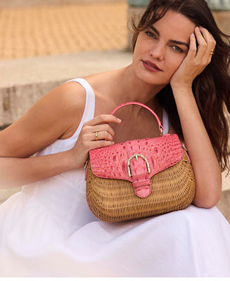 Brahmin Maisie Hanalei Wicker Satchel Bag - Macy's | Macy's