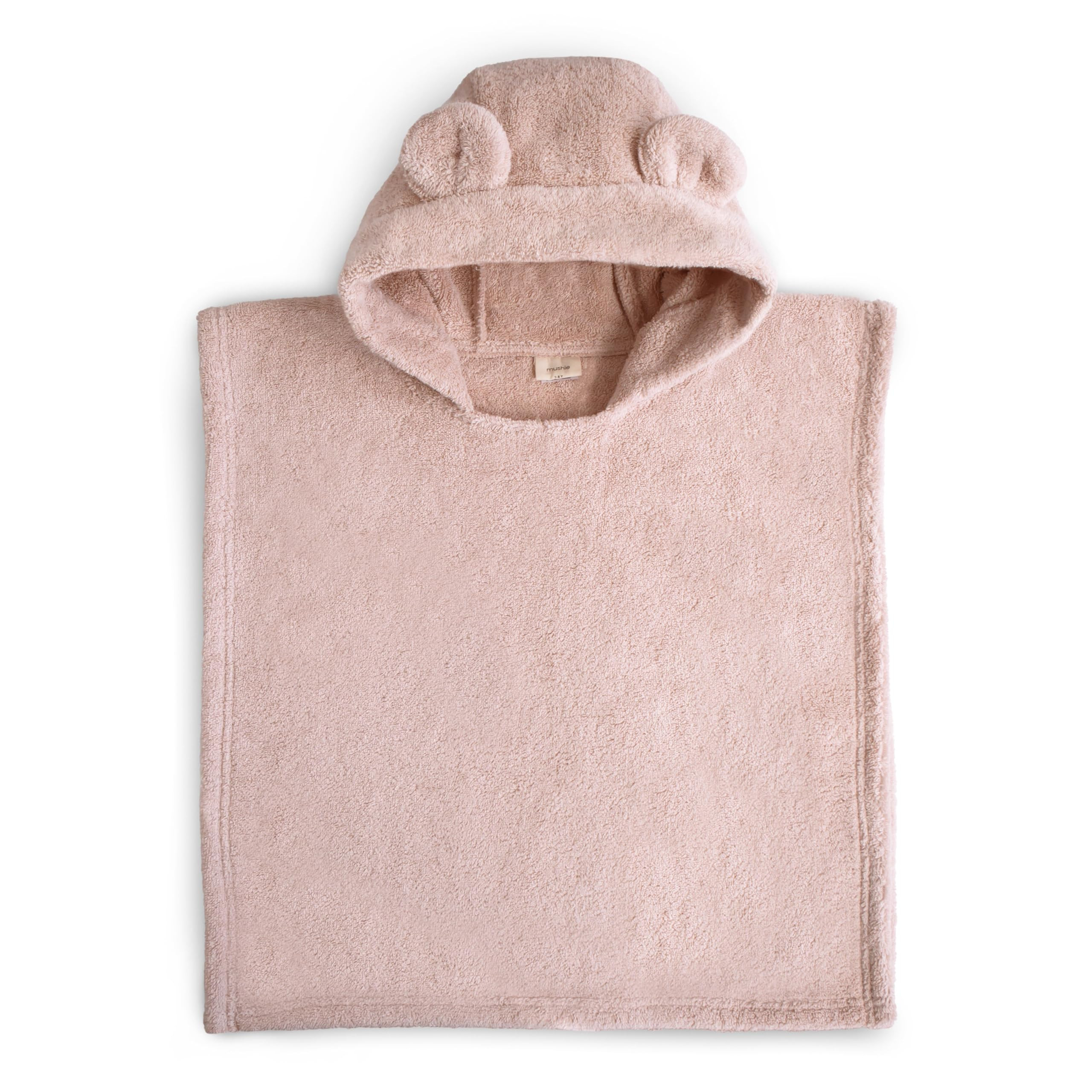 mushie Poncho Towel for Toddlers and Kids (Blush) | Organic Terry Cotton | Ages 1-3 Years | Amazon (US)