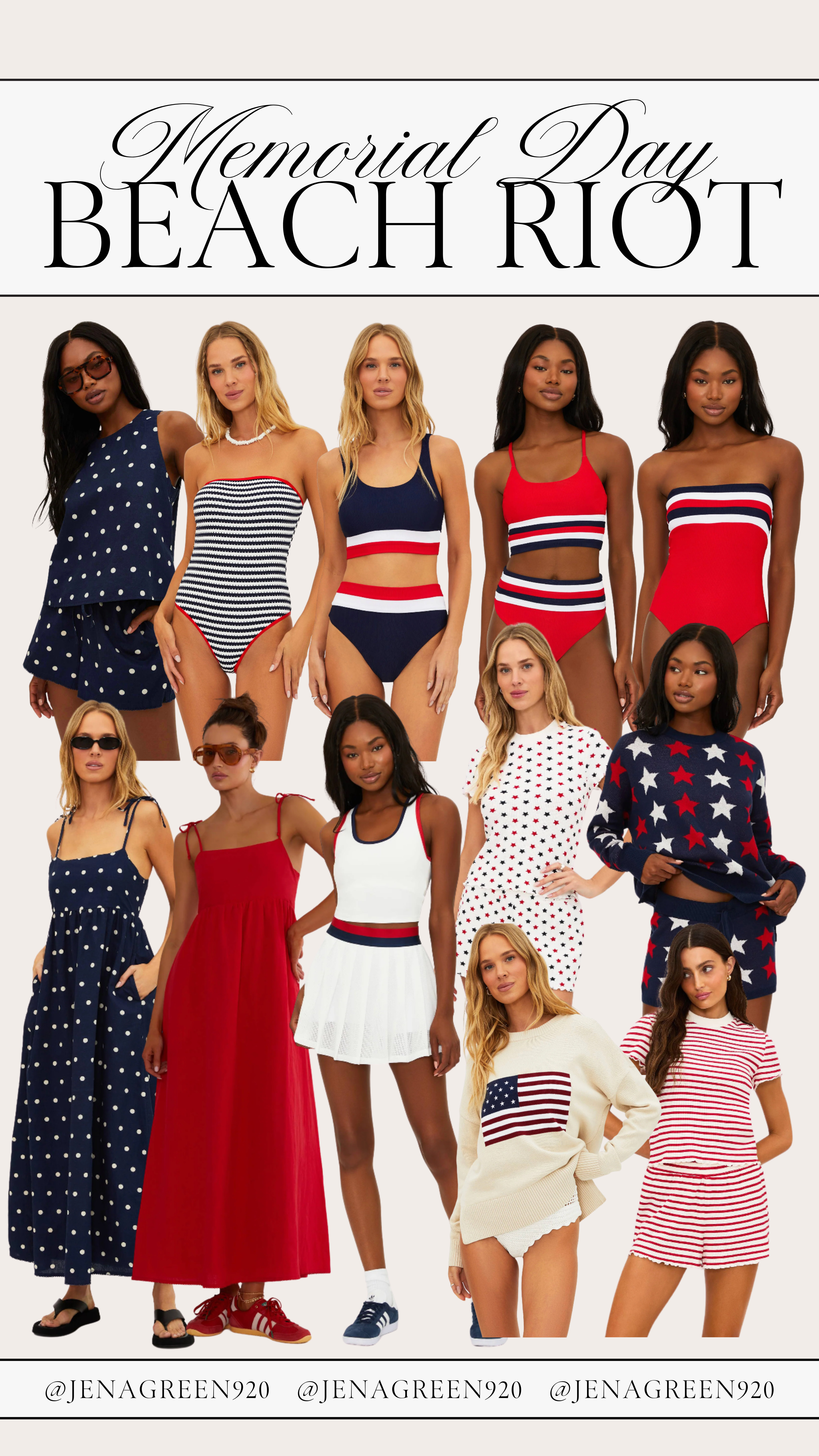 Memorial Day Beach Riot | Memorial Day Fashion | Memorial Day Swimsuits | Memorial Day Swimwear 

 

#LTKSeasonal #LTKStyleTip #LTKSwim