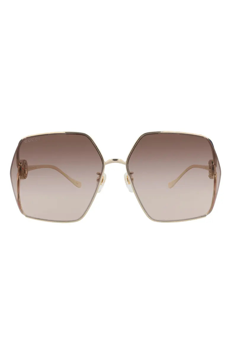 Gucci 64mm Oversize Square Sunglasses | Nordstromrack | Nordstrom Rack