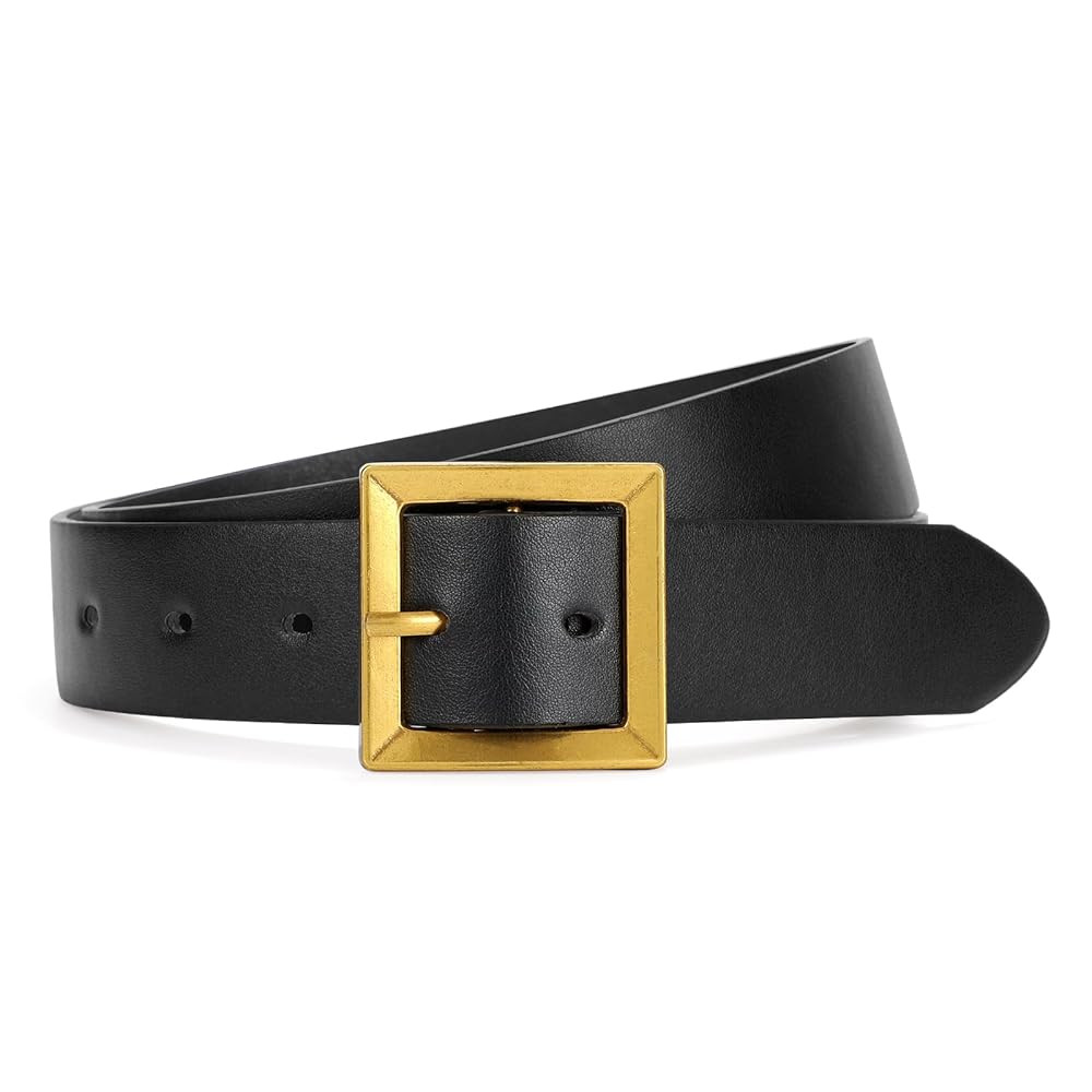 SUOSDEY Women Leather Belt for Jeans Dresses Pants Fashion Waist Belt Ladies Belts for Trendy wit... | Amazon (US)