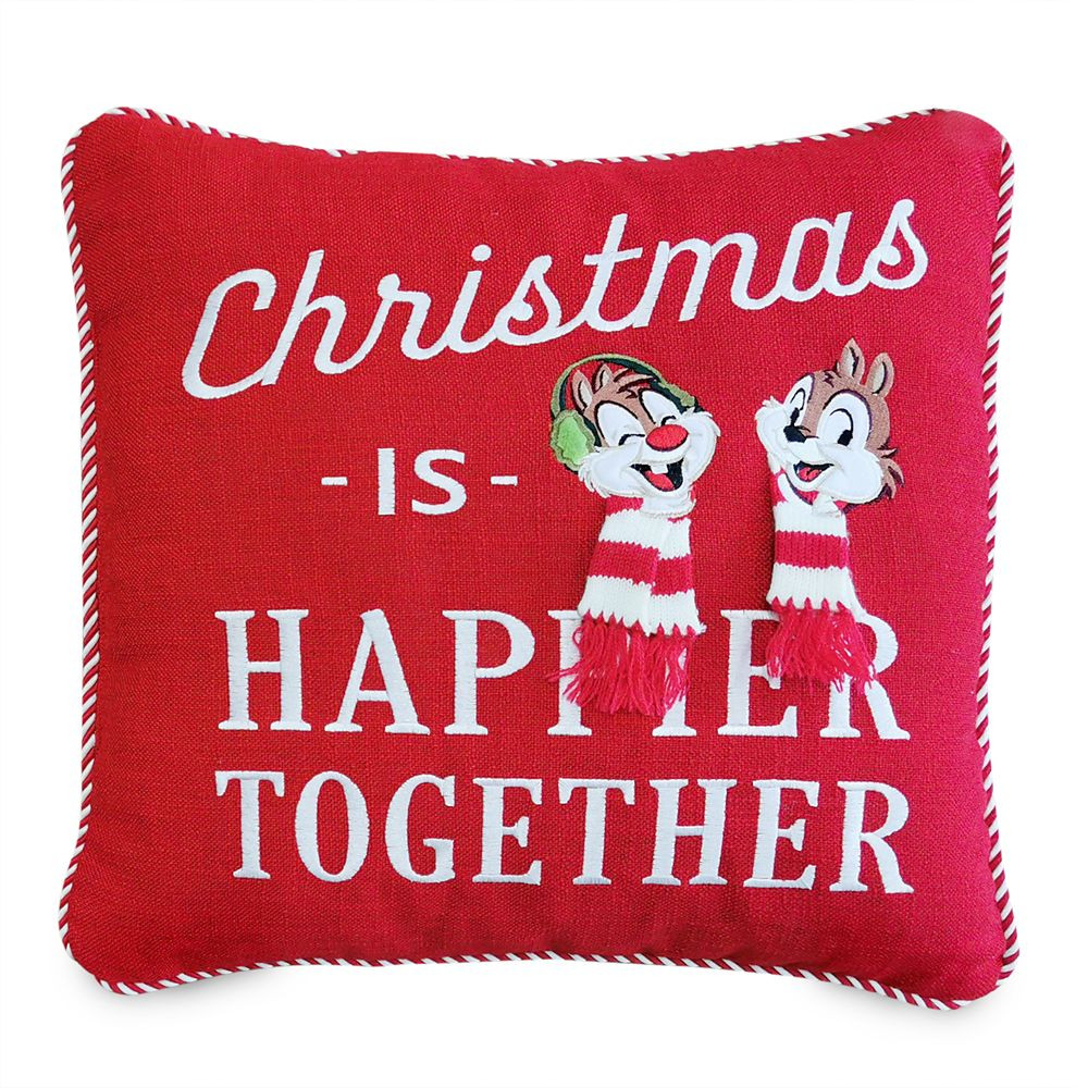 Chip 'n Dale Holiday Throw Pillow | Disney Store