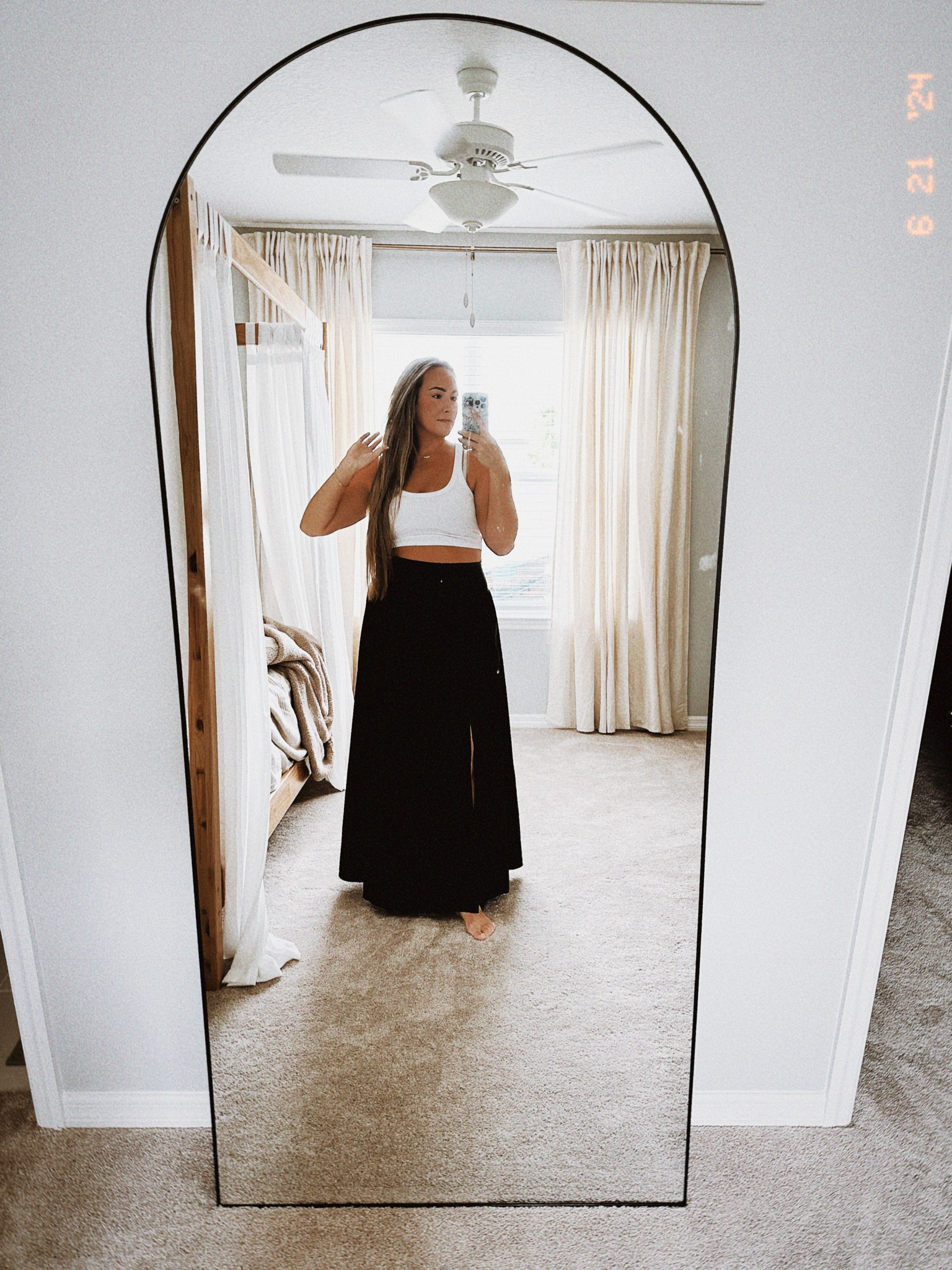 Halara slit skirt 