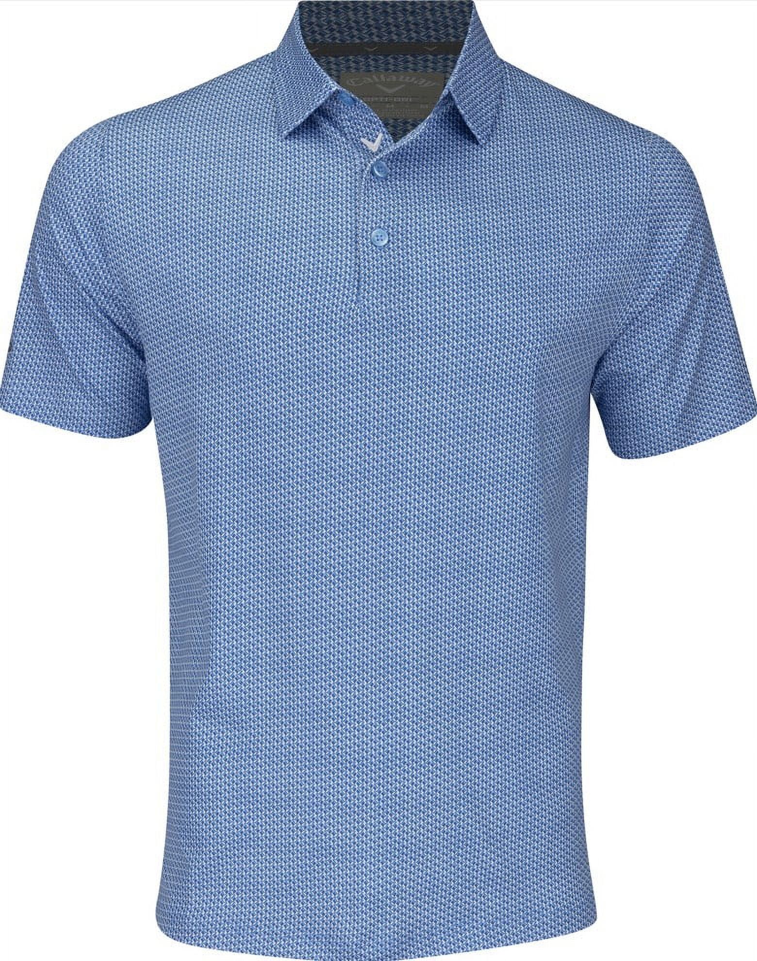 Callaway All-Over Trademark Artisan Chev Print Blue Grotto Shirt Men L | Walmart (US)
