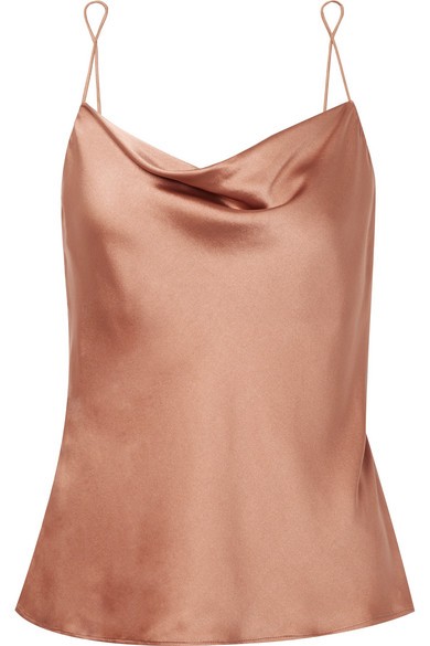 Ranya draped stretch-silk satin camisole | NET-A-PORTER (UK & EU)