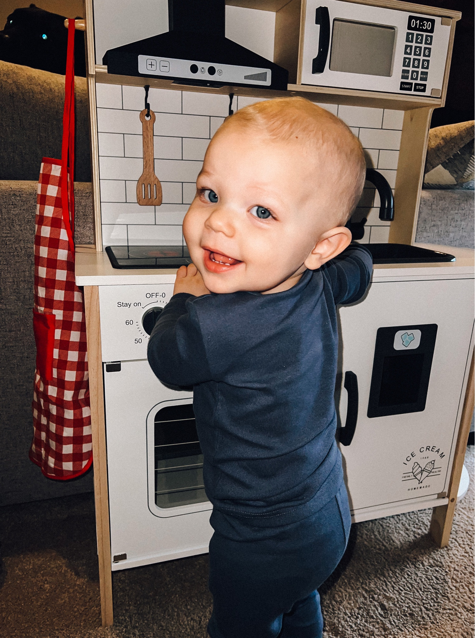 Wesley is loving this play kitchen!

#LTKbaby #LTKfamily #LTKkids