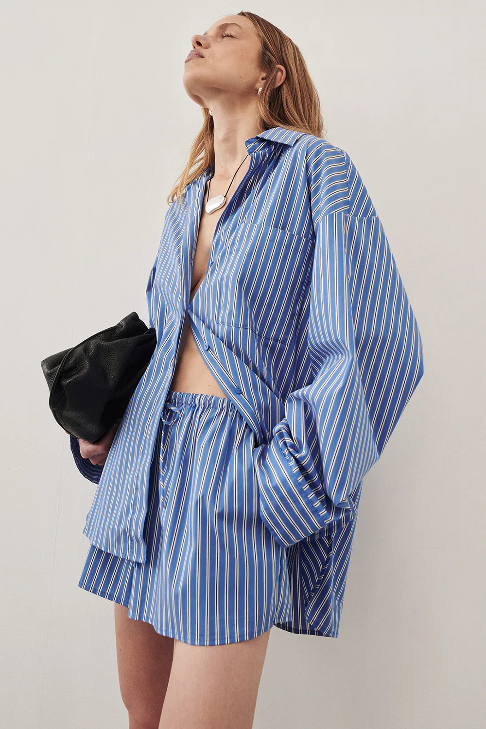 MISHA AZURE STRIPE SHORT | DISSH