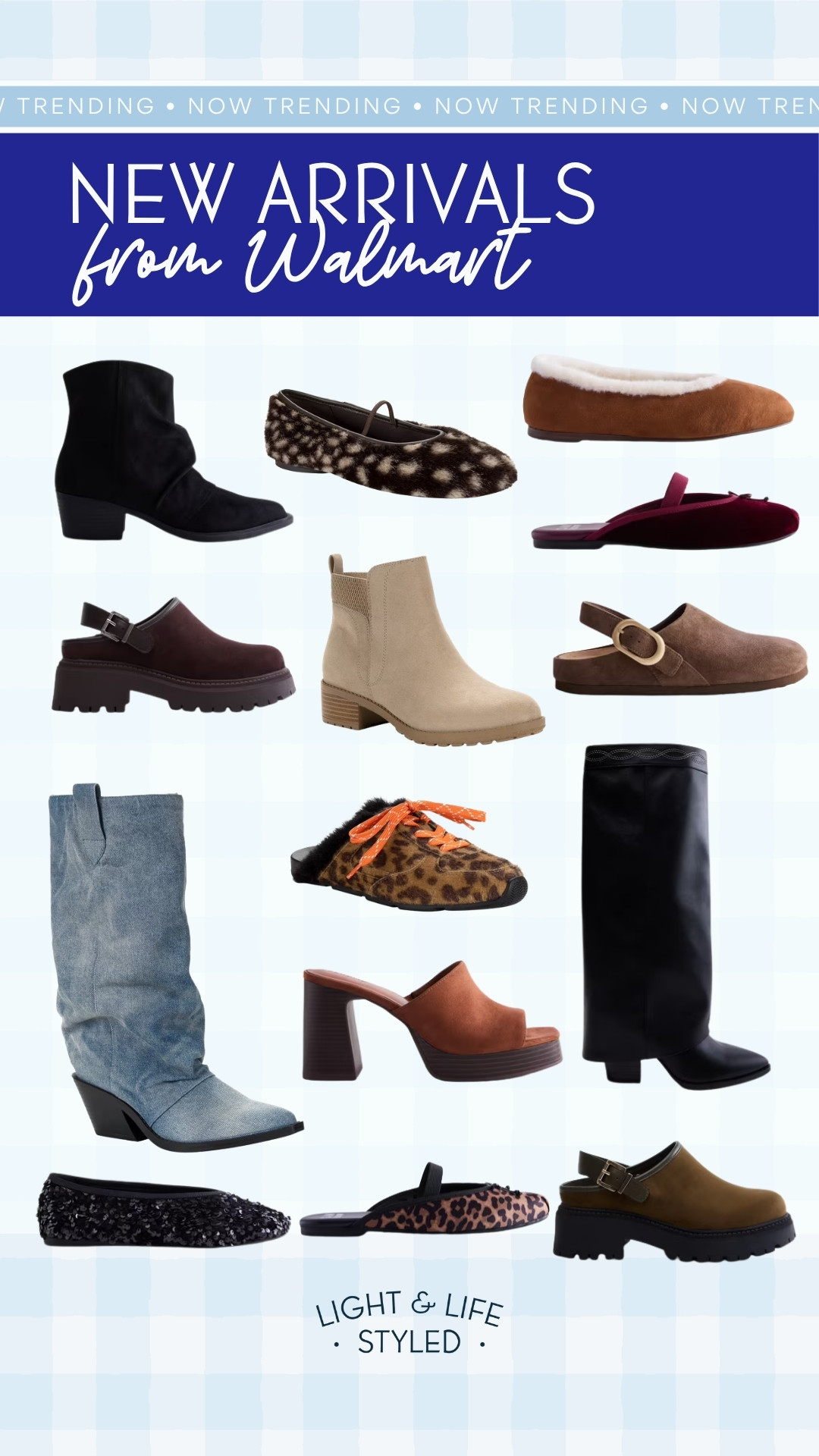 Leopard flats, chunky clogs, and tall boots… Walmart’s new shoe arrivals are SO good! 🤎  

 #LTKdayinmylife #LTKootd #LTKSeasonal