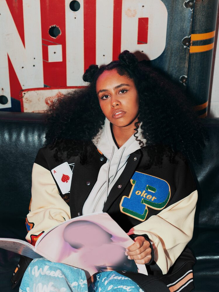 Patched Detail Letter and Graphic Print Bomber Jacket | SHEIN