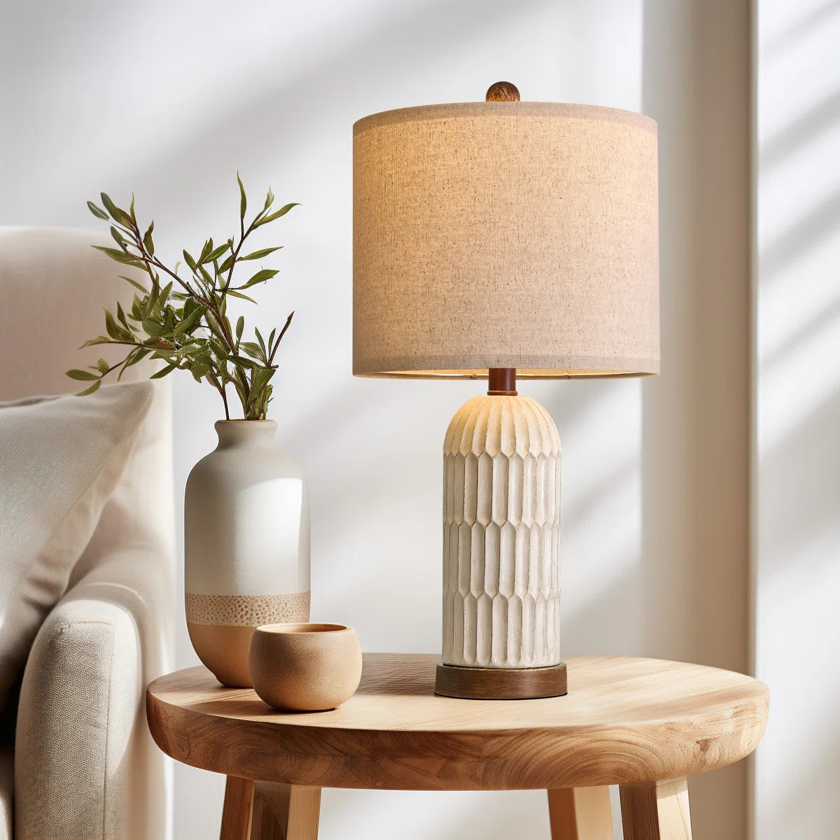 22.5"resin Farmhouse Table Lamp,usb Port,living Room,bedroom,office,study,traditional Lamp | Wayfair North America