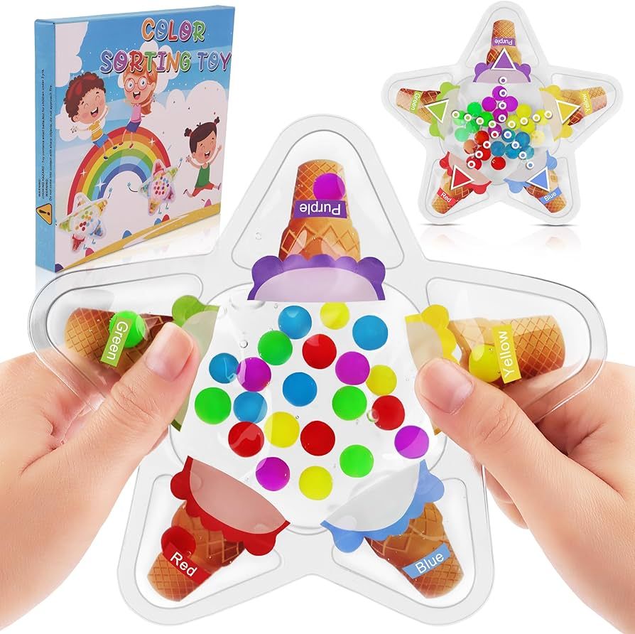 Color Sorting Sensory Toys for Toddlers, Color Matching Fidget Toys for Calm Down, Preschool Lear... | Amazon (US)