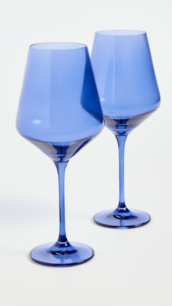 Estelle Colored Glass Stemware Set of 2 | Shopbop | Shopbop