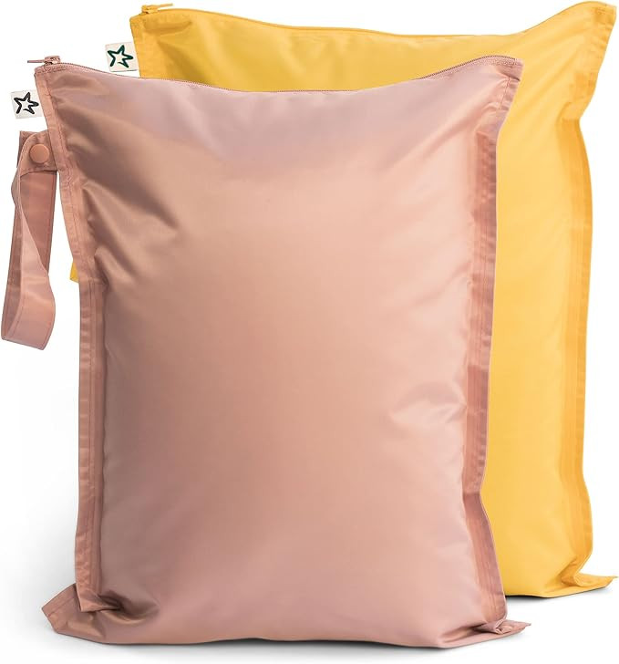 Tiny Twinkle Mess-proof Wet Bags 2 Pack Waterproof and Washable Bag for Travel storage, Stroller,... | Amazon (US)