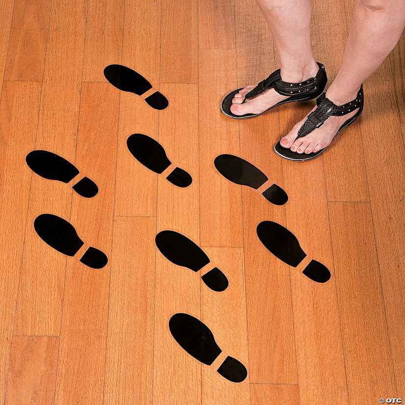 Spy Agents Footprint Floor Decals - 8 Pc. | Oriental Trading Company