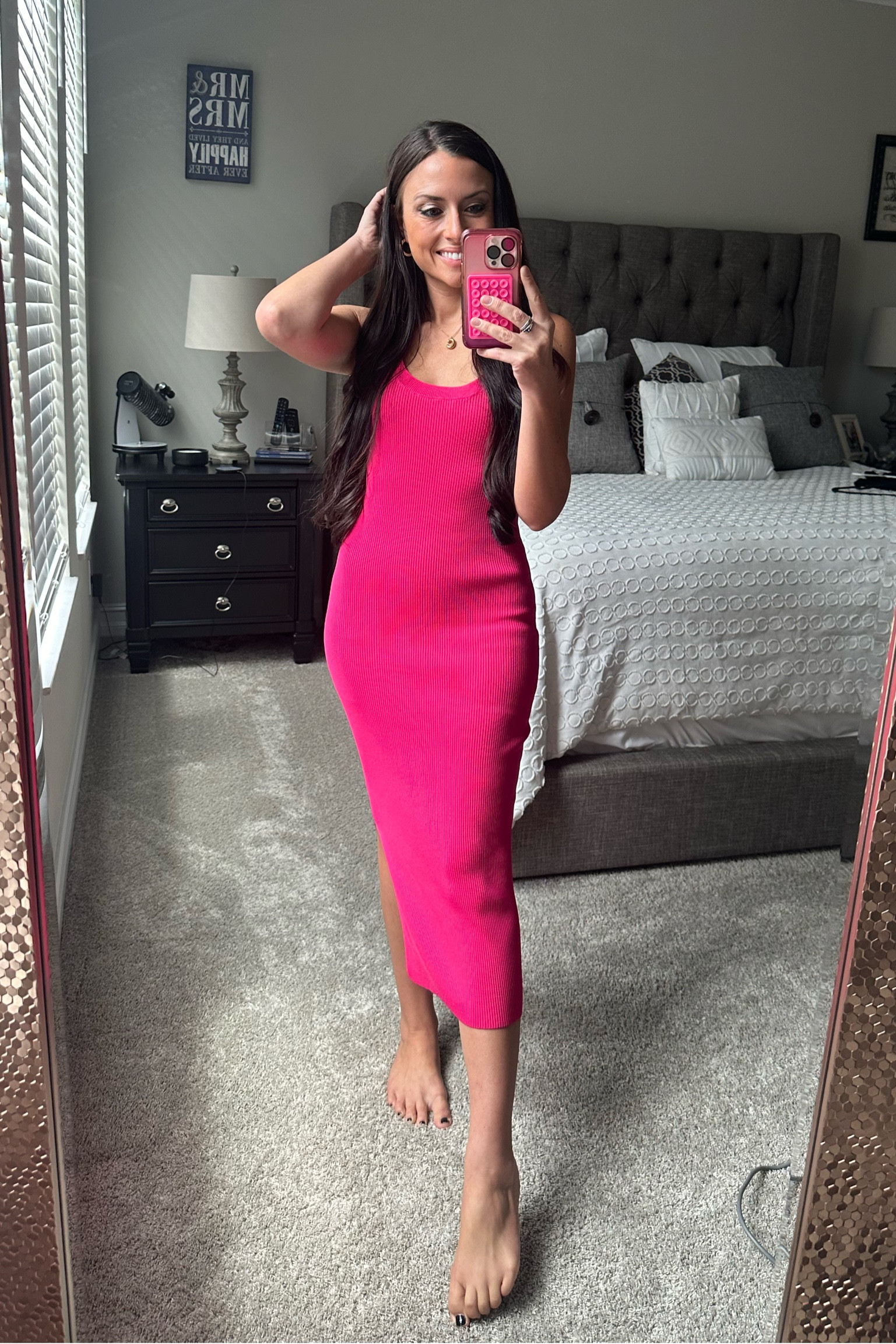 Amazon dress ! Wearing a small 
Ribbed tank dress , stretchy and super flattering 💕

#weddingguest 

#LTKFallSale #LTKStyleTip #LTKFindsUnder50