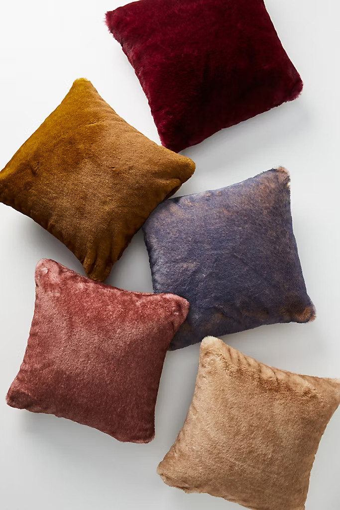 Aleksi Faux Fur Pillow | Anthropologie (US)