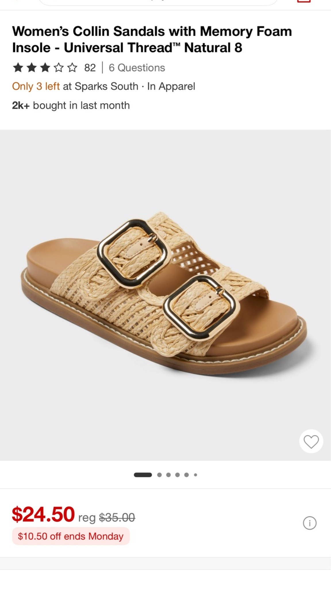 Target sandals are up to 40% off this weekend!!