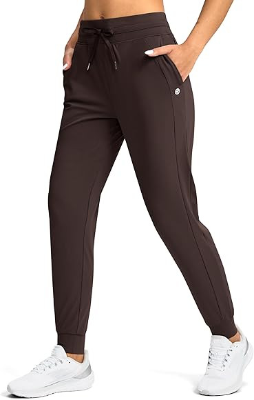 G Gradual Women's Joggers Pants with Zipper Pockets High Waisted Athletic Tapered Sweatpants for ... | Amazon (US)
