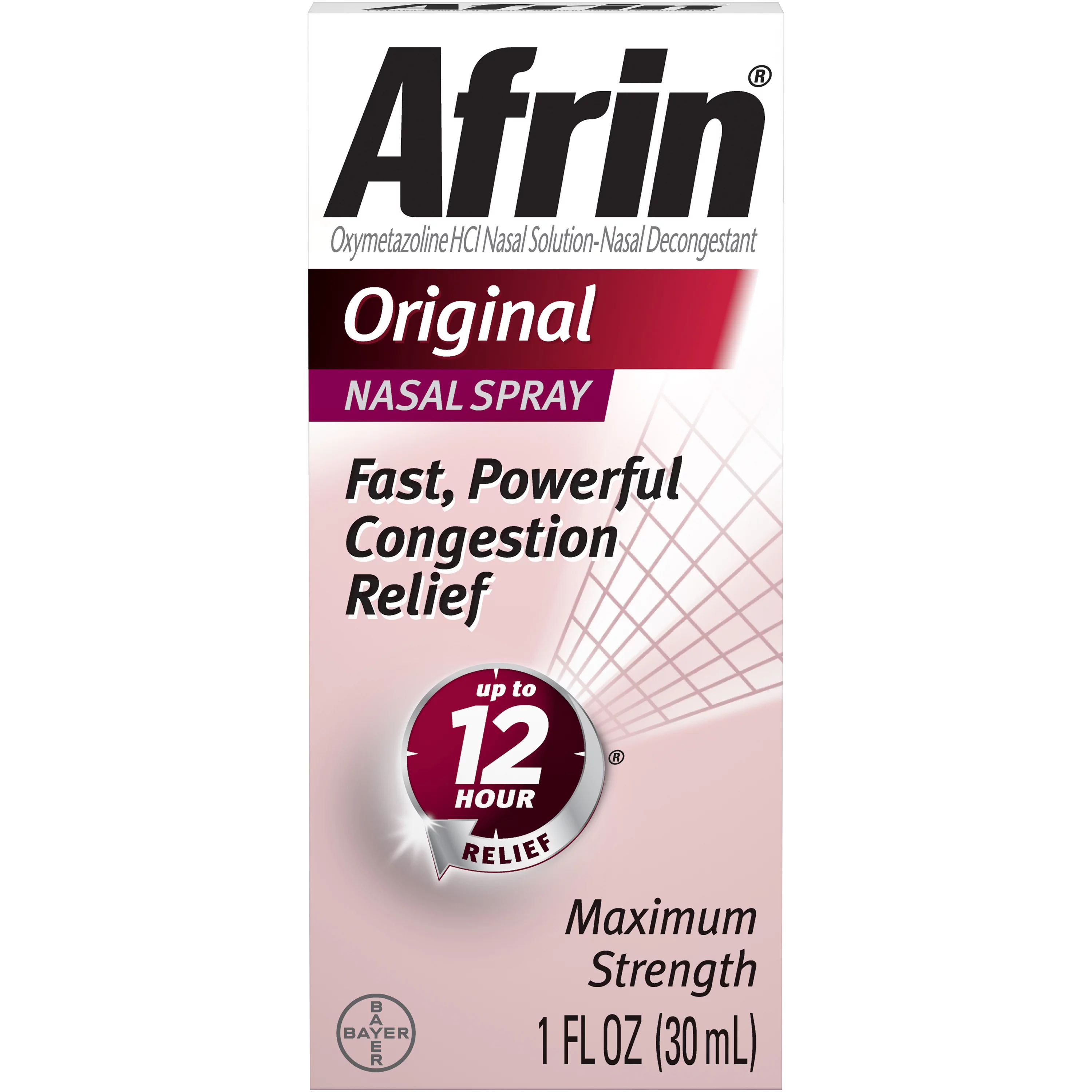 Afrin Original 12 Hour Nasal Congestion Relief Spray - 30 mL | Walmart (US)