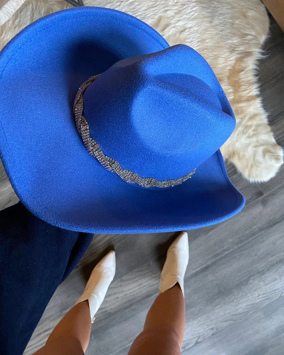 Talkin' Tennessee Blue Rhinestone Cowboy Hat | Willow Boutique