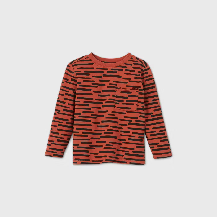 Toddler Boys' Long Sleeve Printed Pocket T-Shirt - art class™ | Target