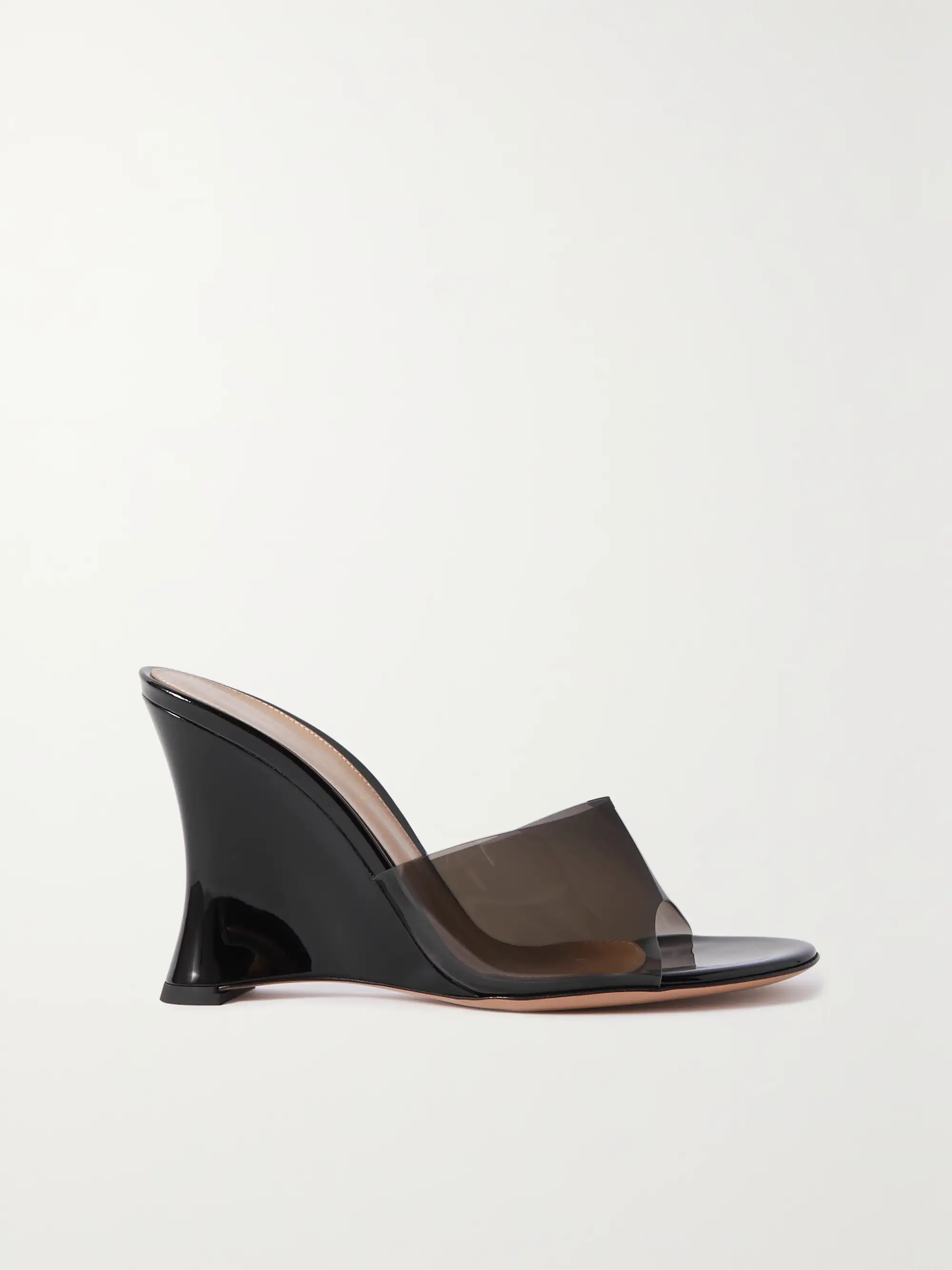 Futura 95 patent-leather and PVC wedge sandals | NET-A-PORTER (US)