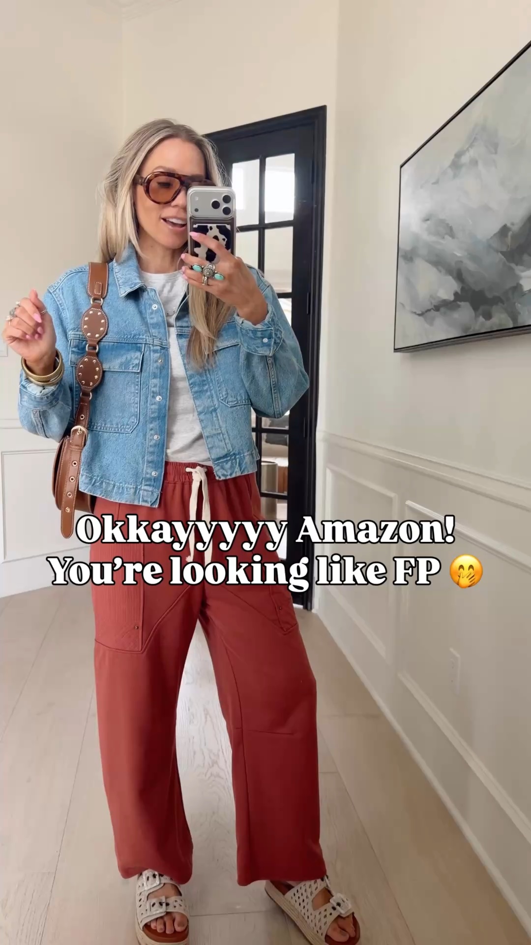 🤍 FP Lookalike for $39 vs $150 pants. 
Elevated the outfit with some fun accessories and you're good to go! 

Wearing size s / my tts

#LTKootd #LTKgrwm
#LTKMothersDay