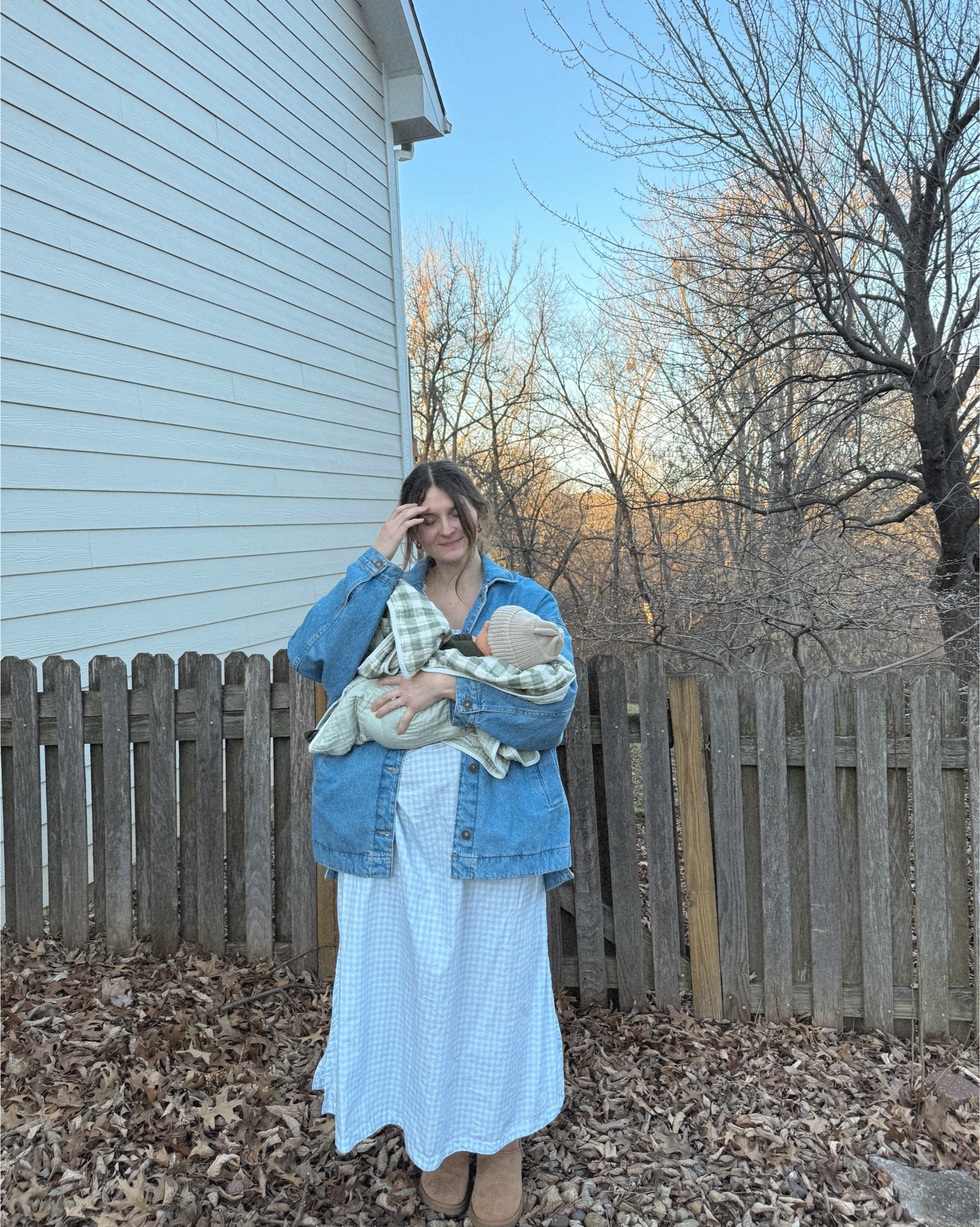 wearing a small in this cotton lounge dress, so comfortable and nursing friendly, neckline is very stretchy! 

Postpartum, house dress, spring dress 

#LTKootd #LTKmomlife