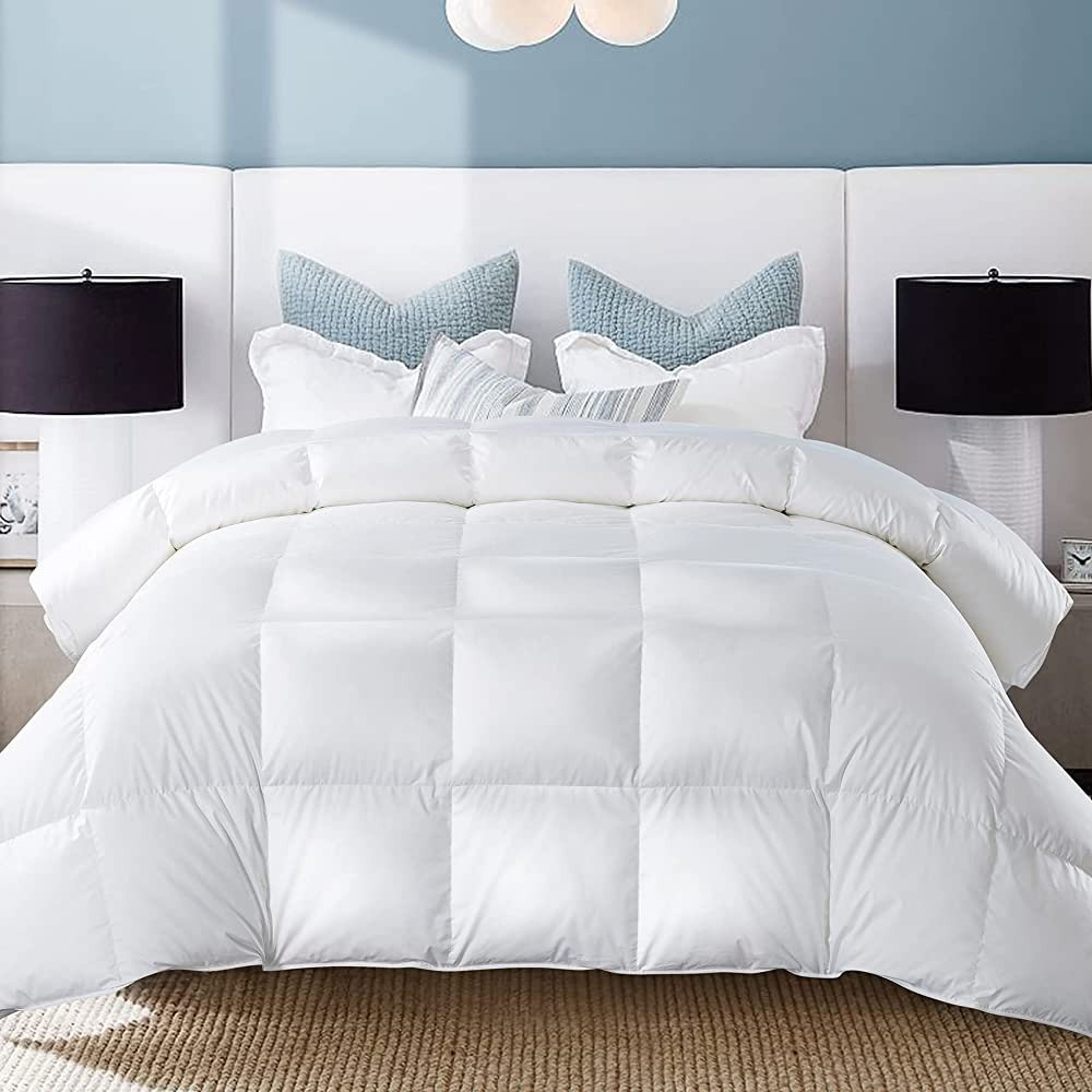 WhatsBedding Goose Down Comforter, White King Amazon finds amazon deals amazon sales | Amazon (US)