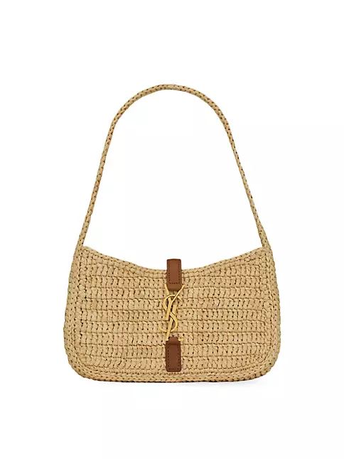 Le 5 A 7 Mini Hobo Bag in Raffia | Saks Fifth Avenue