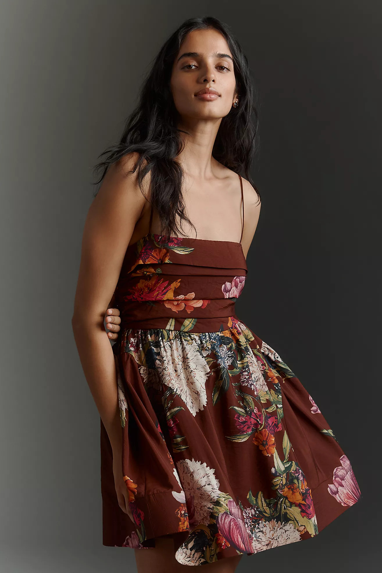 Maeve Sleeveless Fit & Flare Mini Dress | Anthropologie (US)