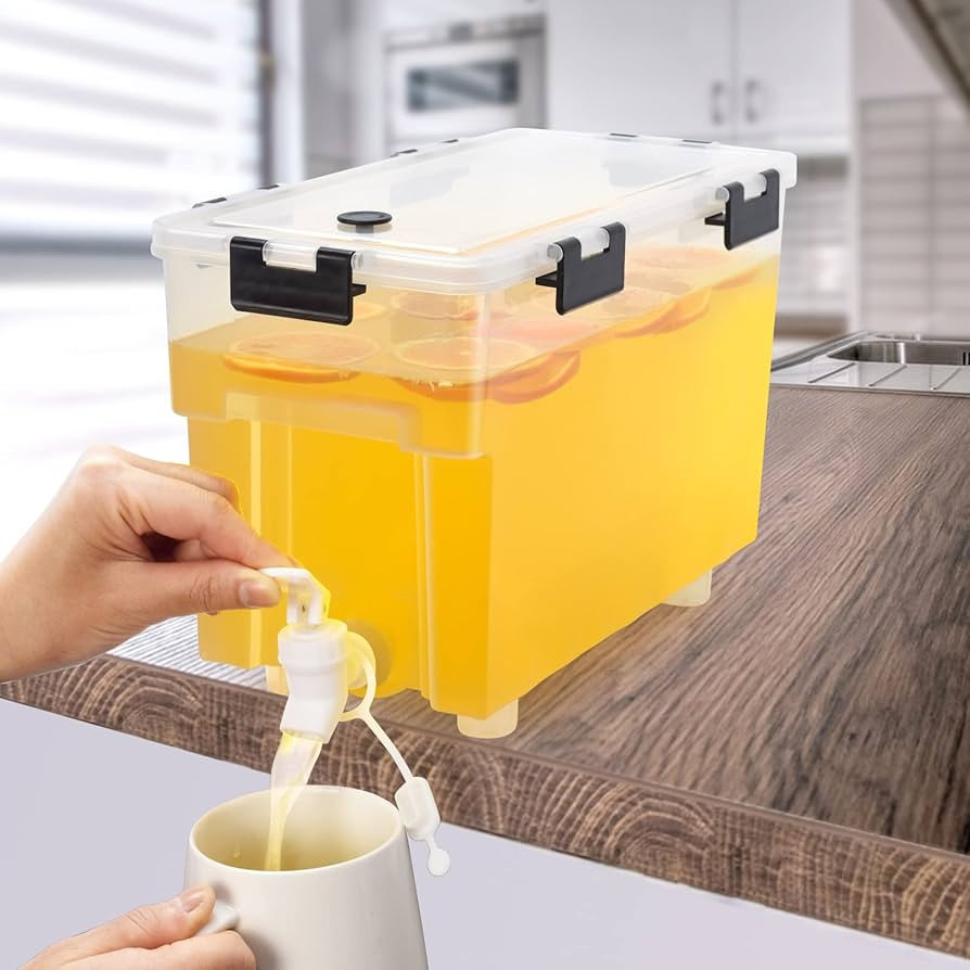 1.5 Gallon Drink Dispenser For Fridge,Beverage, Water Dispenser With Spigot.Juice Containers With... | Amazon (US)