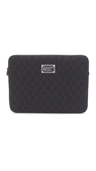 Marc By Marc Jacobs Dreamy Logo Neoprene 13"" Computer Case - Black | Shopbop