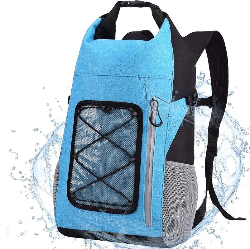 Waterproof Dry Bag Kayaking Backpack: 20L Ultralight Kayak Roll Top Drybags Floating Large Dry Sa... | Amazon (US)